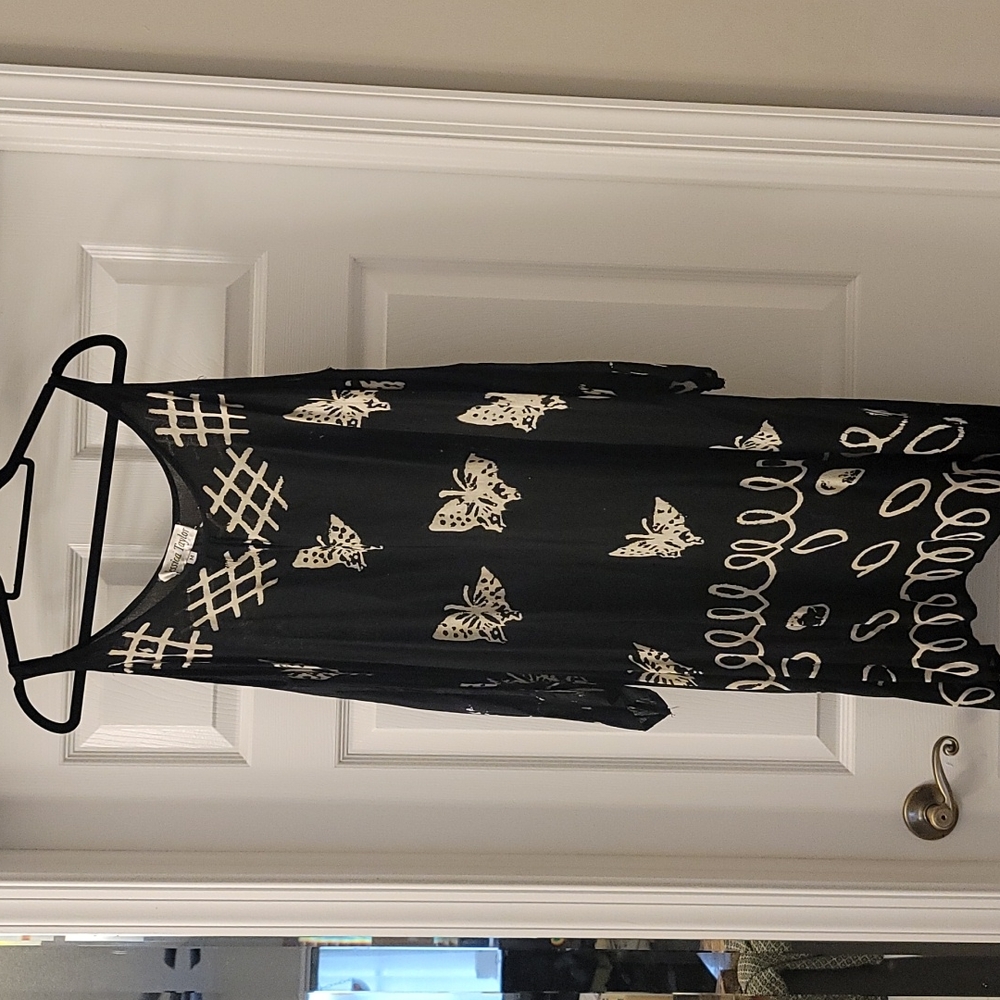 Butterfly print swimsuit cover-up size M